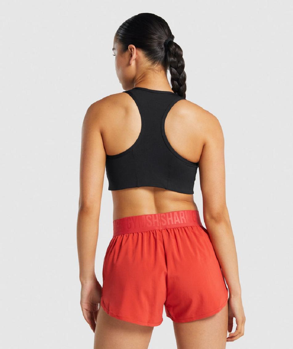 Sujetadores Deportivos Gymshark Essential Racer Back Mujer Negras | CO 2156MQZ